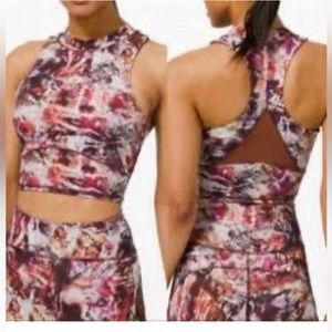 Lululemon Everlux mesh crop bra workout athletic top women size 0